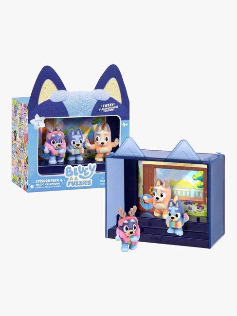 Bluey Fuzzies Figurset Episode 3-Pack Blandad