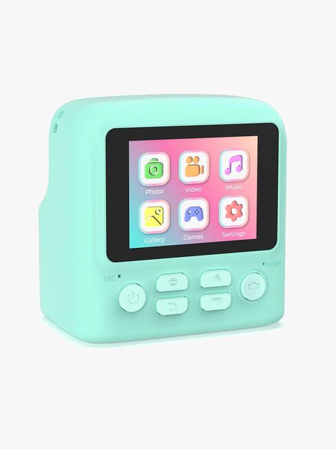 MOB Pixiprint Instantkamera med Spel, Turkos