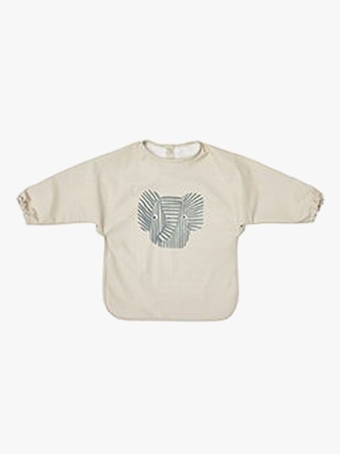 OYOY Erik Elefant  Långärmad Haklapp, Beige