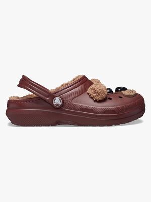 Crocs Classic Fodrade Tofflor, Bear/Dark Clay