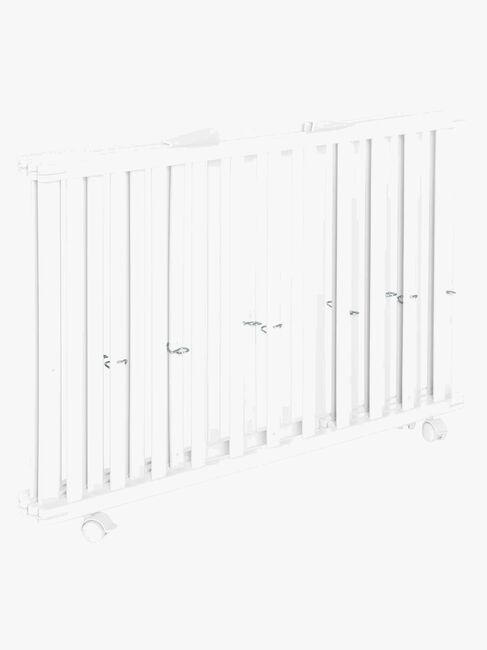 Roba Hopfällbar Lekhage med Hjul, White