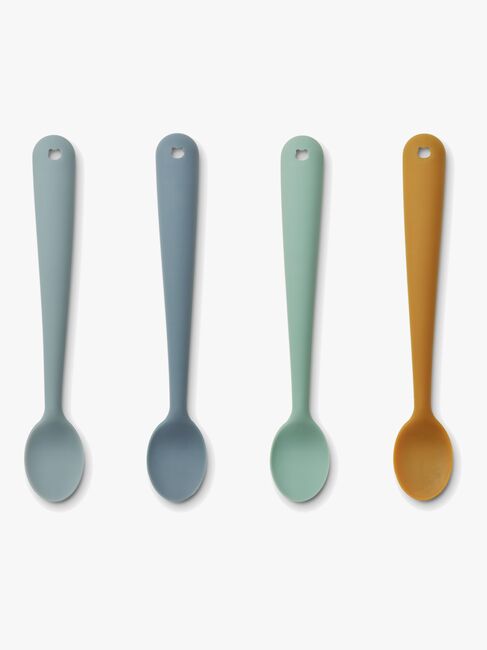 LIEWOOD Siv Skedset 4-Pack, Blue Multi Mix