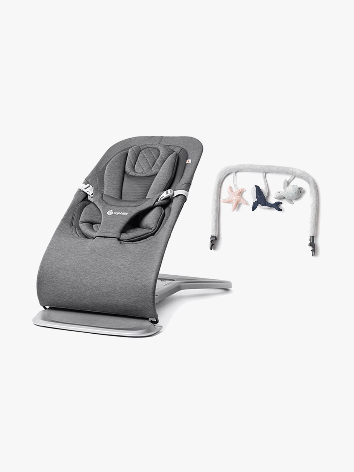 Ergobaby Evolve 3-in-1 Babysitter inkl. Lekbåge, Charcoal Grey