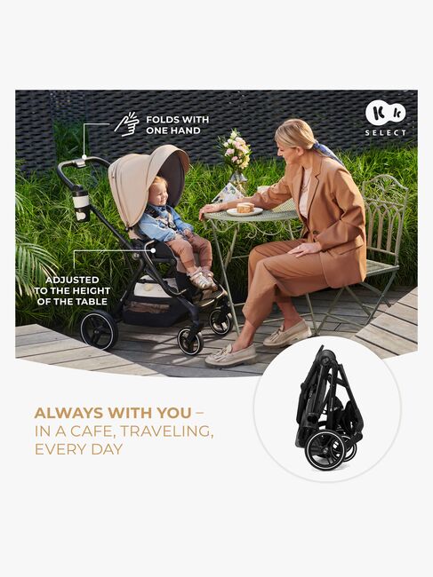 Kinderkraft YOXI 2-in-1 Duovagn, Moonlight Grey