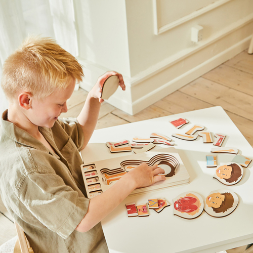 Barbo Toys Kroppspussel, Blå