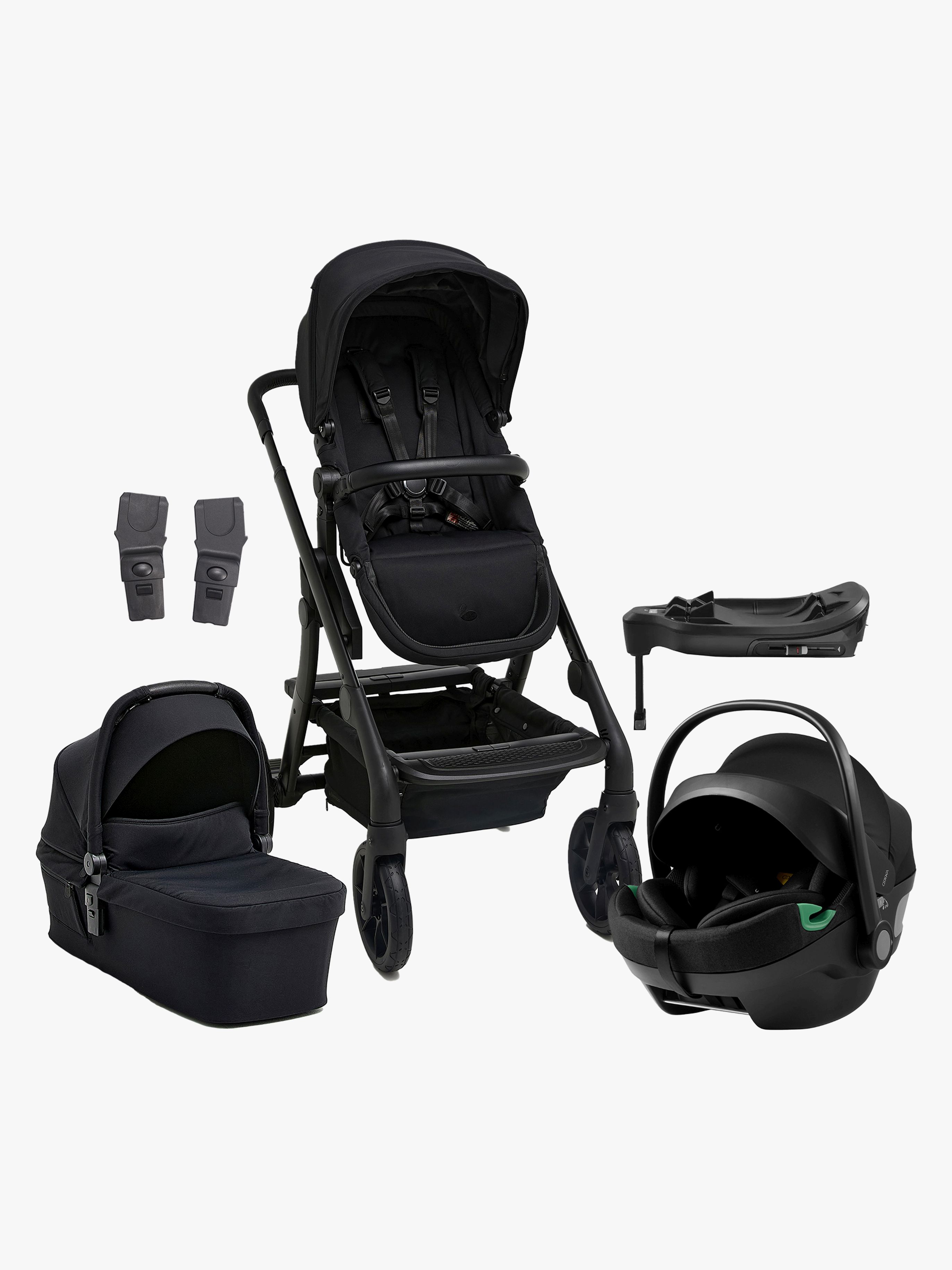 Beemoo Pro Max Duovagn med Axkid GOKID babyskydd & bas – 23+ konfigurationer