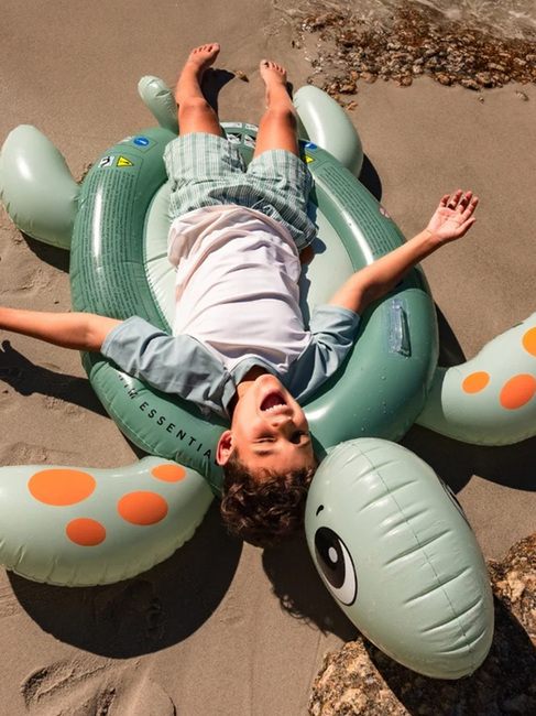 Swim Essentials  Uppblåsbar Badmadrass, Turtle