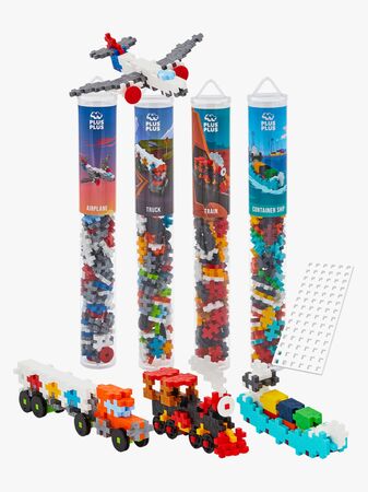 Plus-Plus Byggset med Basplatta & Tub Fordon 4x100 Delar