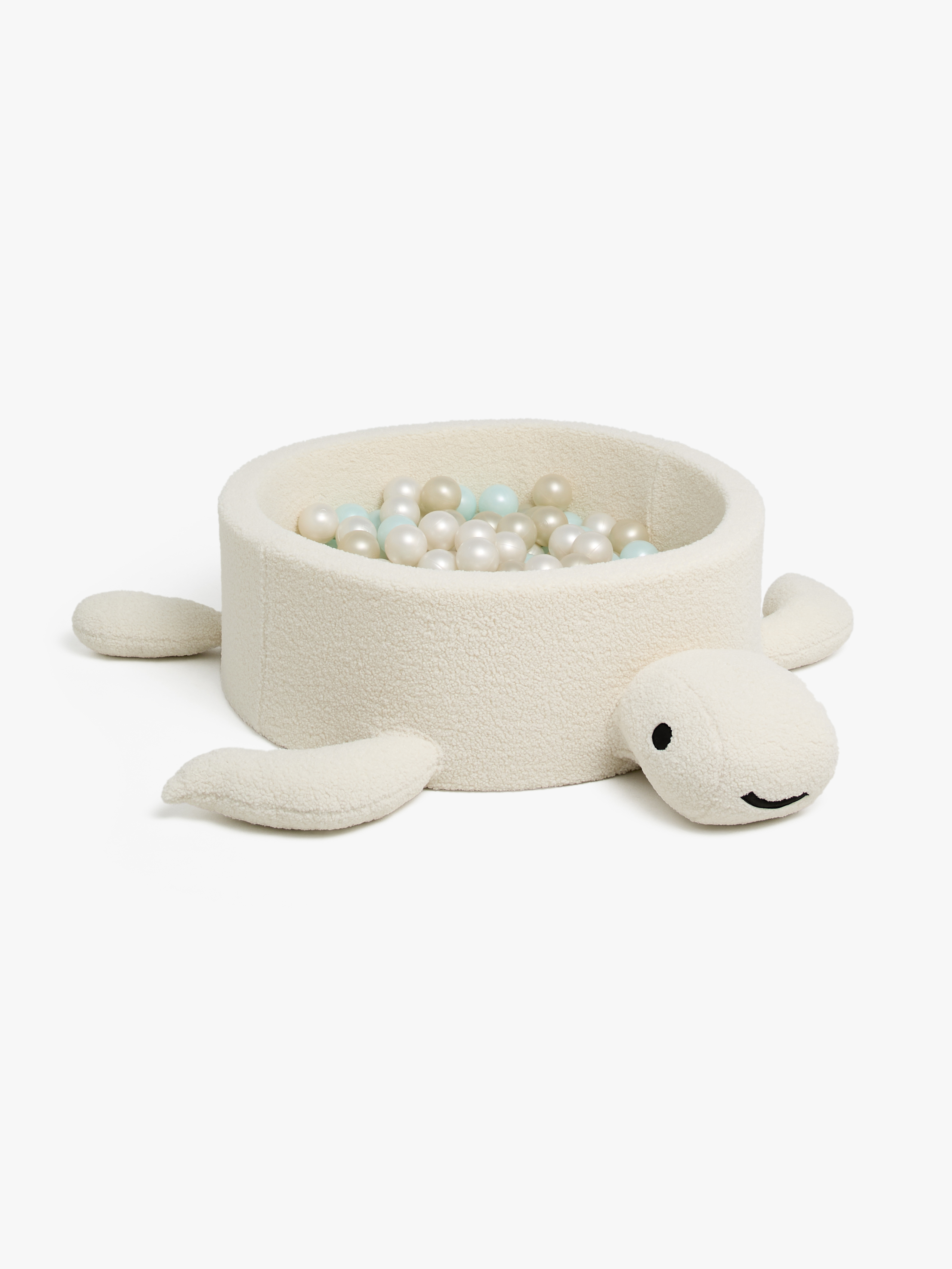 MeowBaby Boucle Turtle Bollhav, Cheesecake Cream Beige
