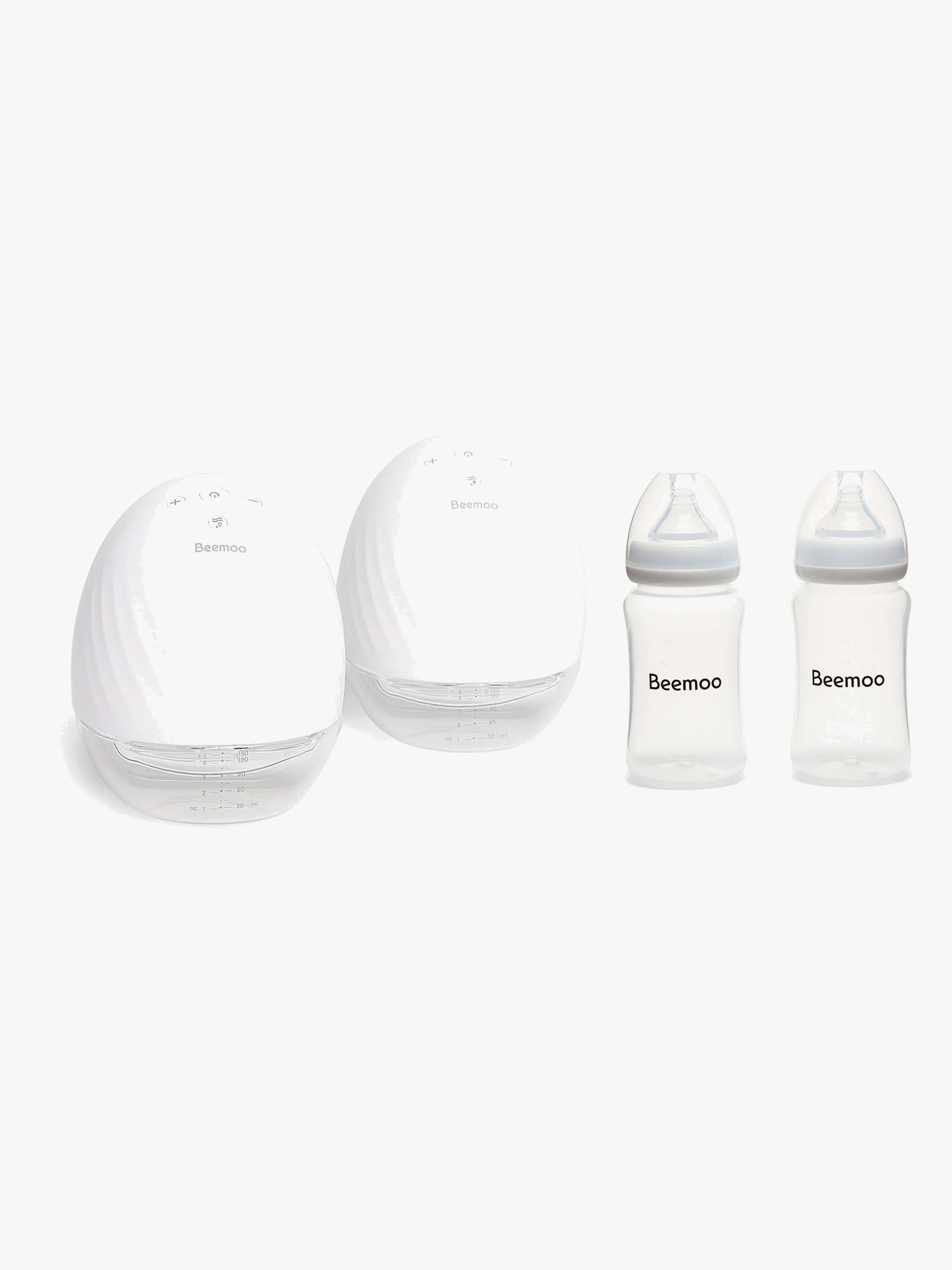 Beemoo CARE Wearable Elektrisk Bröstpump Dubbel inkl. Bröstmjölksflaska 240 ml 2-pack