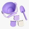Swim Essentials Strandset 4 Delar, Purple Leopard