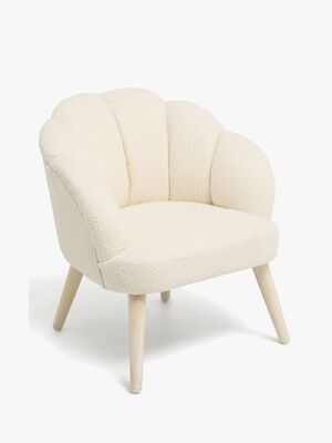 Alice & Fox Pearla Sessel, Cream/Wood