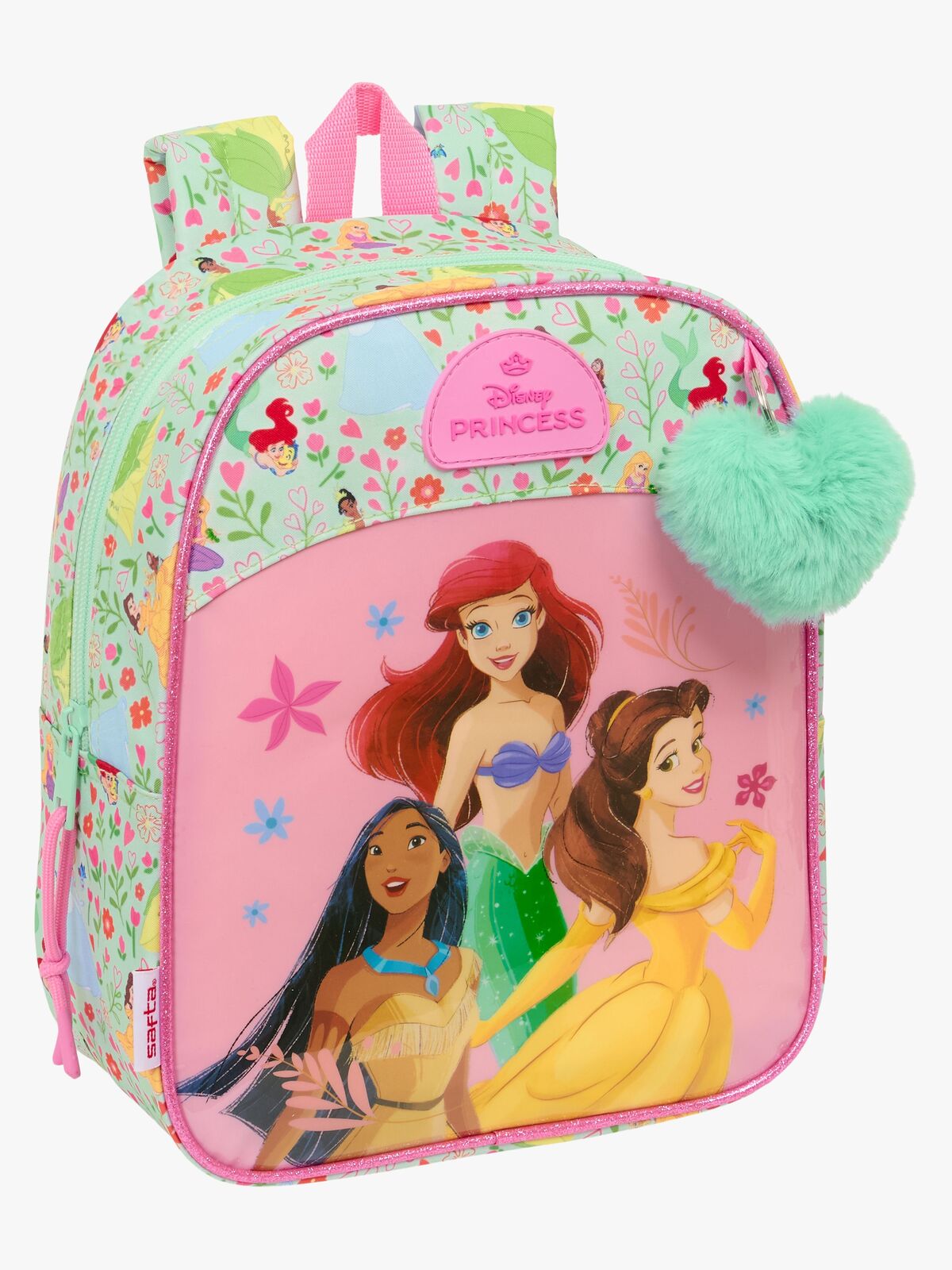 Disney Princess Mini Ryggsäck 6L Bloom, Turkos/ljusrosa