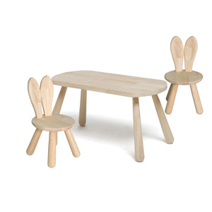 Minitude Nordic Bord Oval stol kanin, Trä