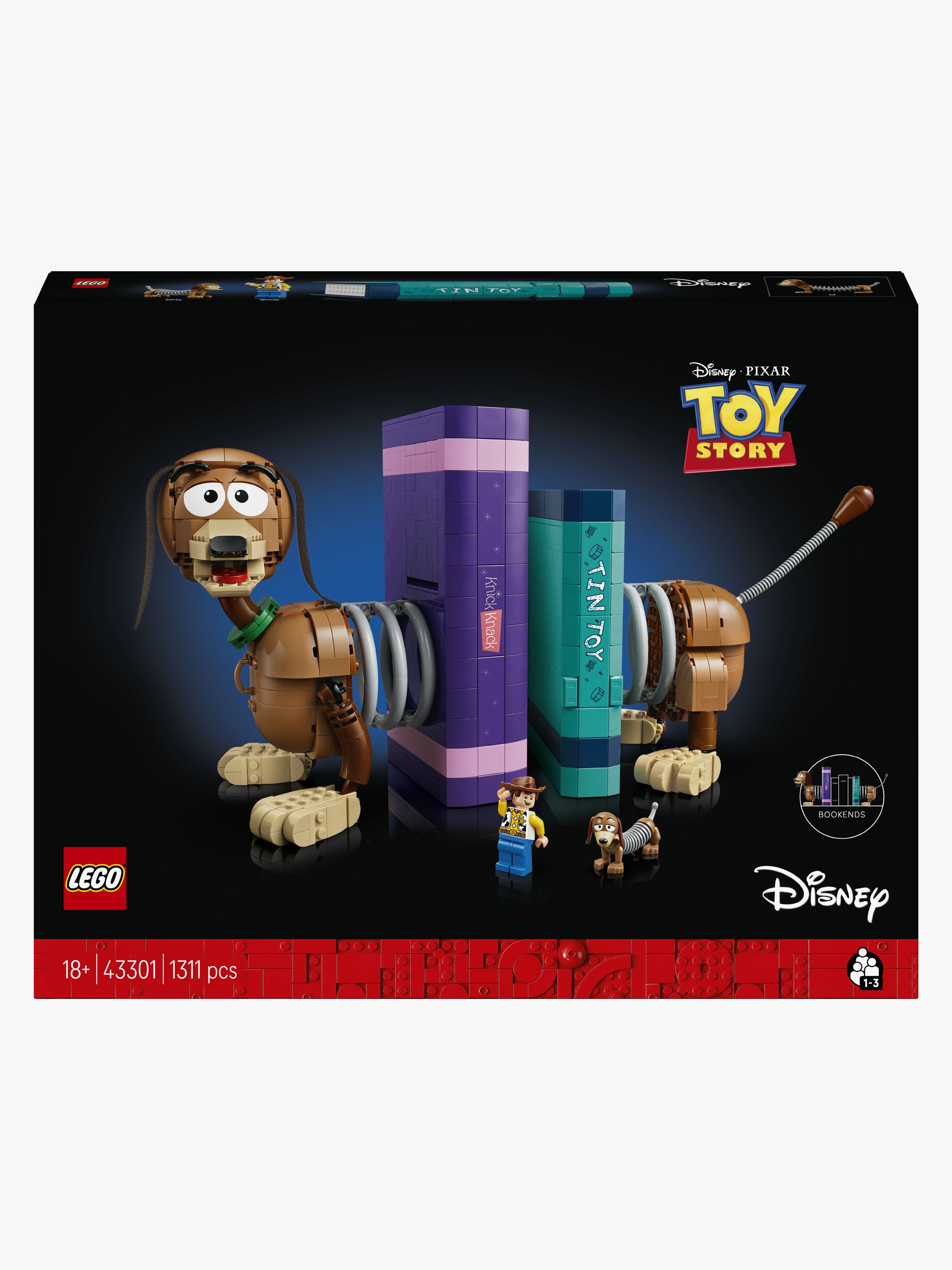 LEGO Disney Pixar 43301 Toy Story Slinky Dog Bookends