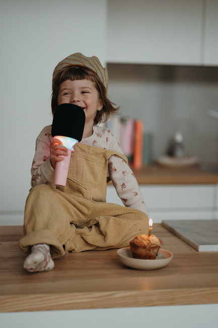 Kidywolf KIDYMIC Karaoke-mikrofon All-in-One, Rosa