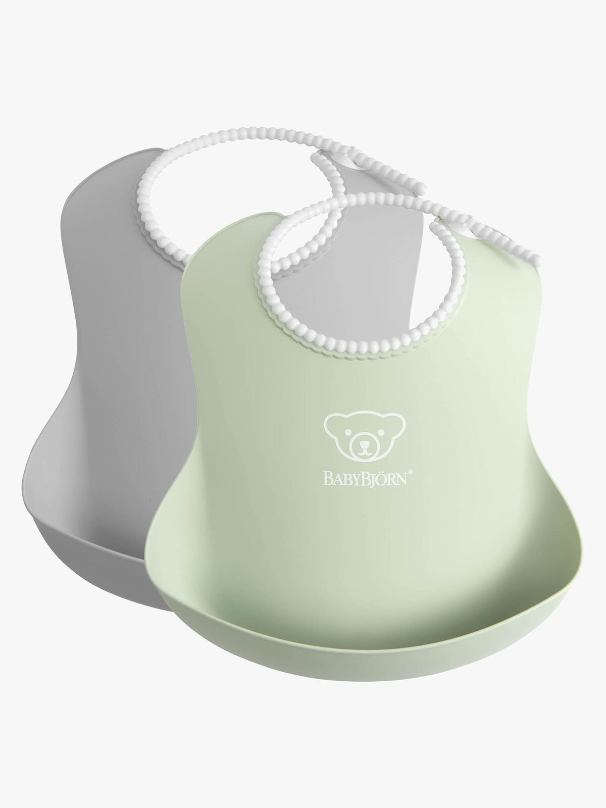 BabyBjörn Haklapp 2-pack, Grå/Blekgrön