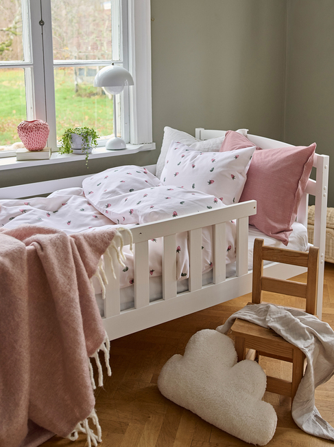 Borganäs Bäddset Spjälsäng Jordgubbsdröm 100x130