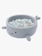 MeowBaby Boucle Whale Bollhav, Dusty Ice Blue