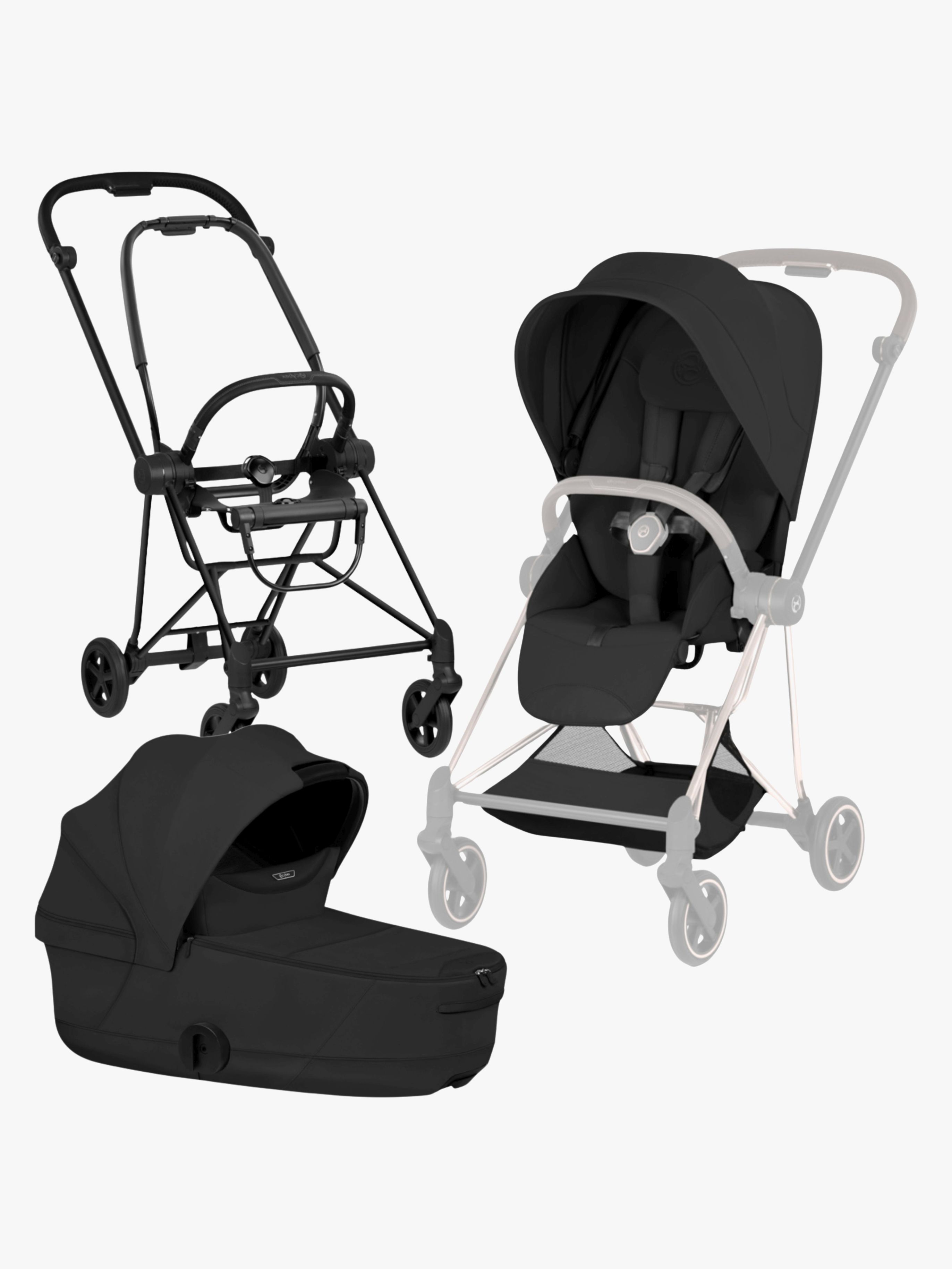 Cybex Mios Style Duovagn, Matt Black/Sepia Black