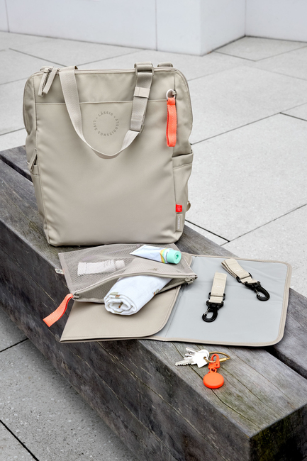 Lässig Conversion Skötväska Ryggsäck, Beige