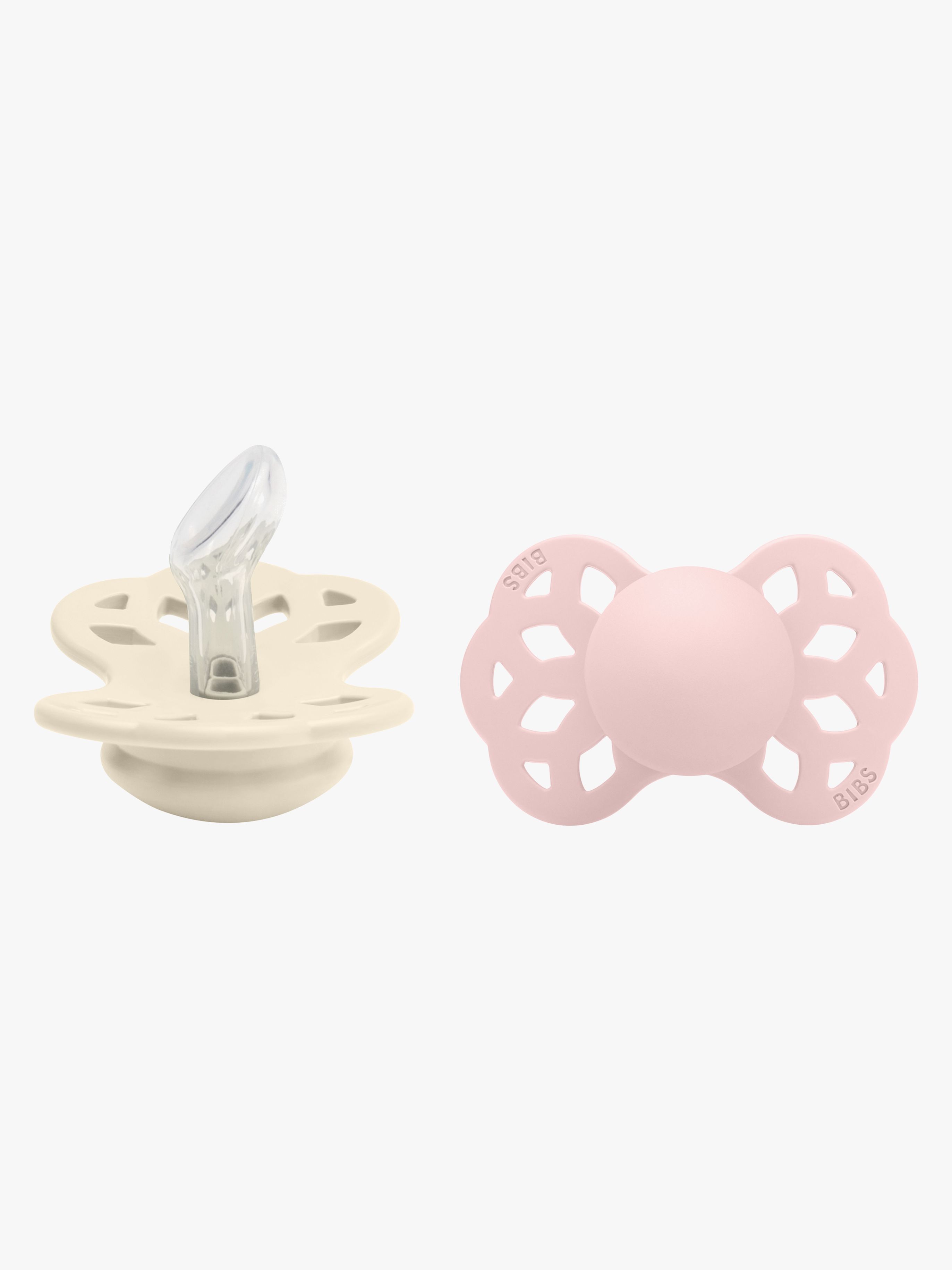 BIBS Infinity Napp 2-pack Stl 1 Anatomical, Ivory/Blossom