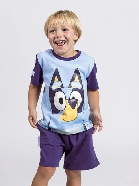 Bluey T-shirt & Shorts Set, Blå
