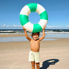 SUNNYLiFE Mini Badring, Pool Party Green Stripe