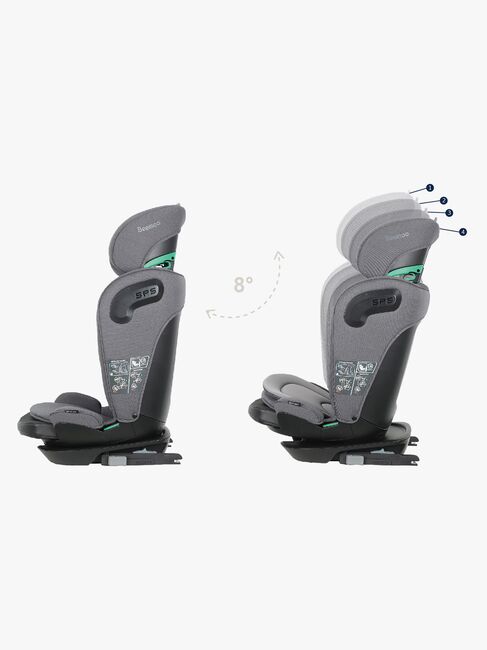 Beemoo Reform ISOFIX Bältesstol, Mineral Grey