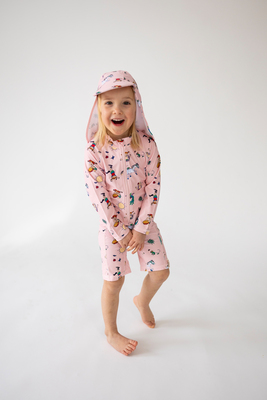 Geggamoja UV-Schutzanzug Pippi Langstrumpf, Rosa