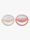 NUK Perfect Match Napp 2-Pack Stl 1, Beige/Red