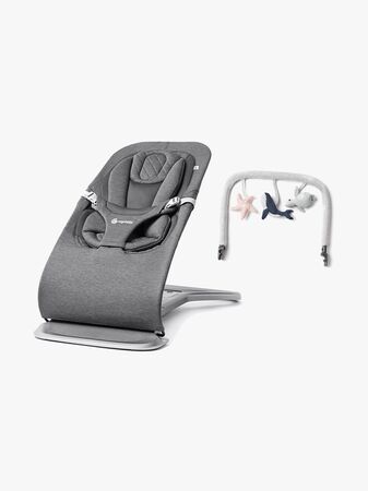Ergobaby Evolve 3-in-1 Babysitter inkl. Lekbåge, Charcoal Grey