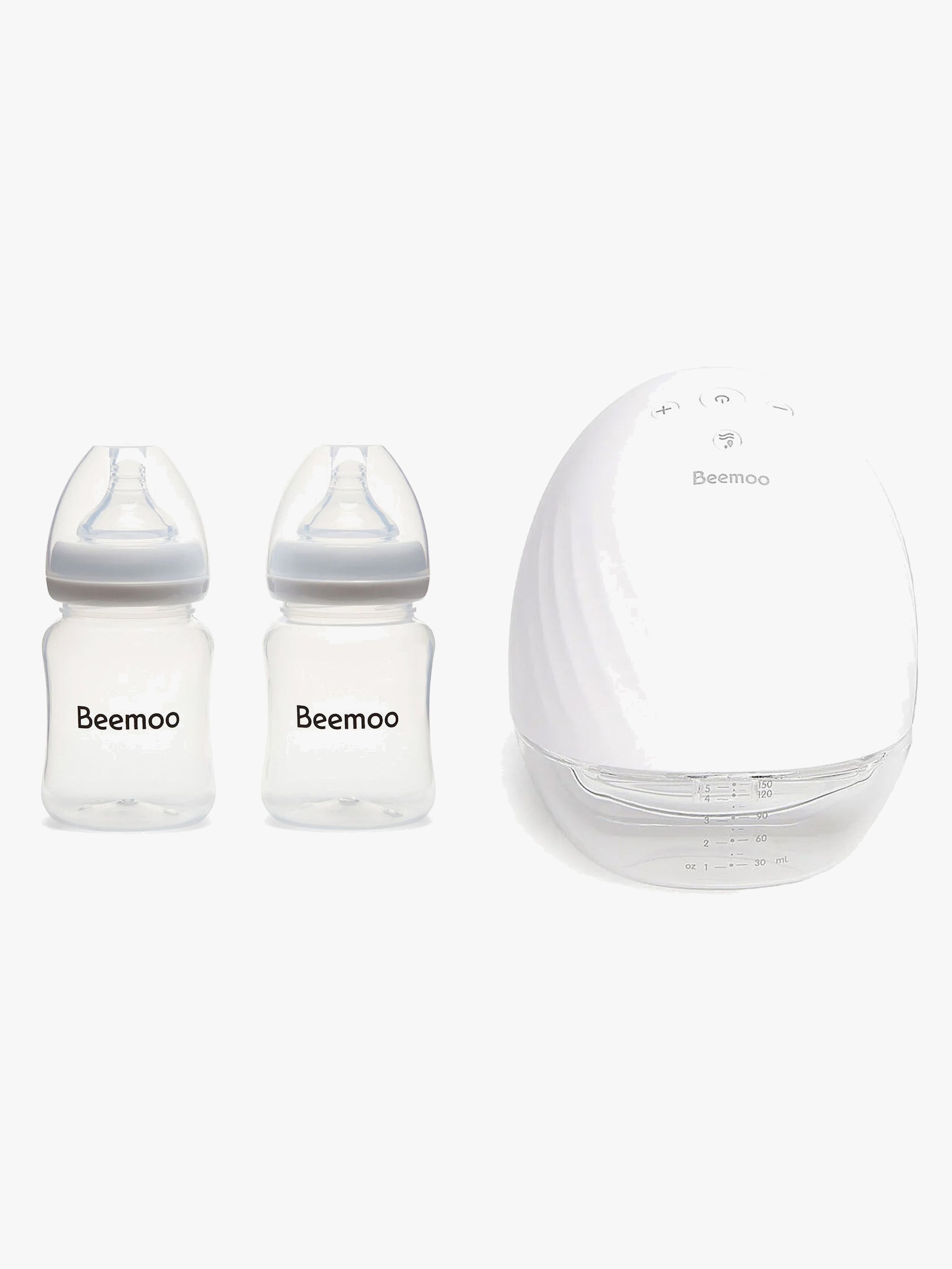 Beemoo CARE Wearable Elektrisk Bröstpump Singel inkl. Bröstmjölksflaska 180 ml 2-pack