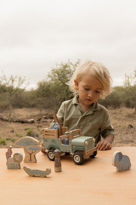 Little Dutch Safari Friends Bil med Djur