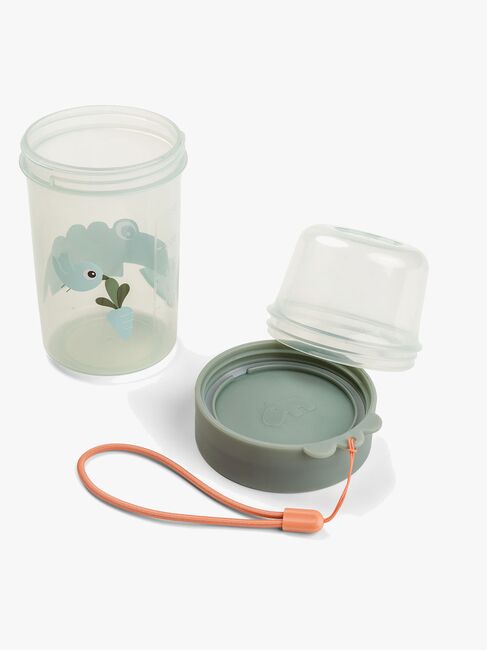 Done By Deer Croco To Go Two-Way Snacksbehållare, Green