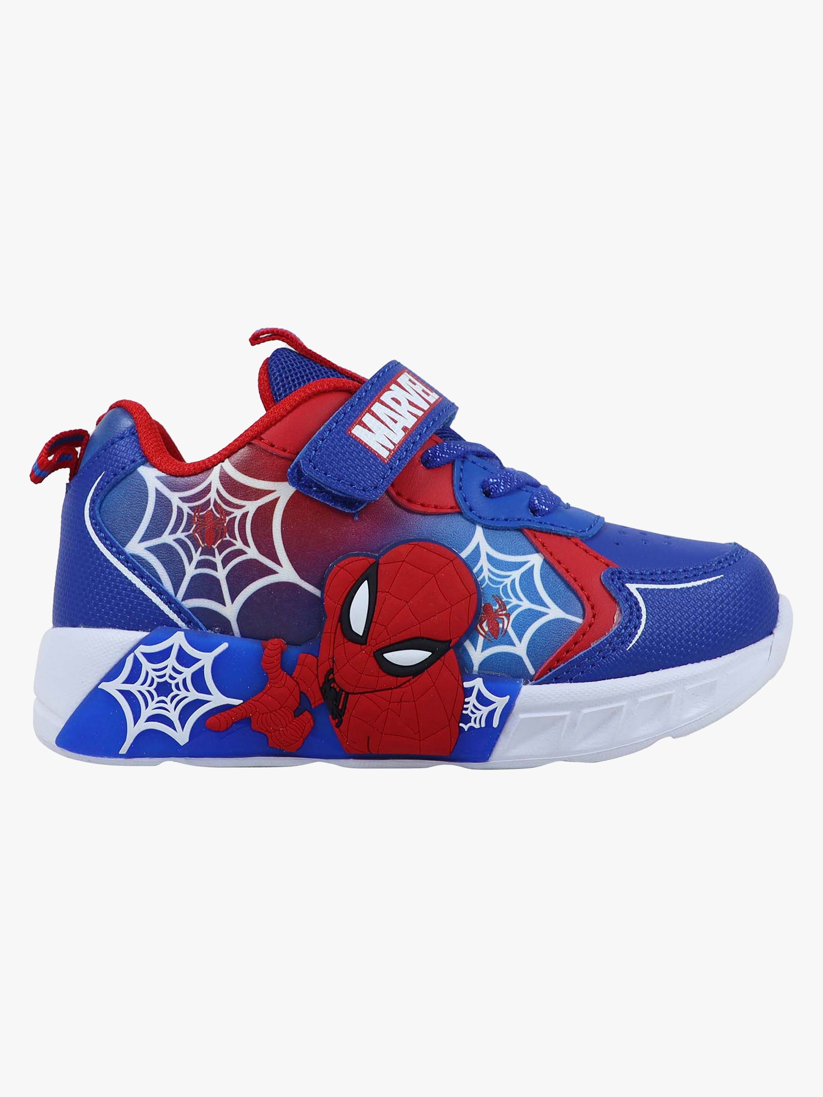 Marvel Spider-Man Blinkande Sneakers, Blå, 28