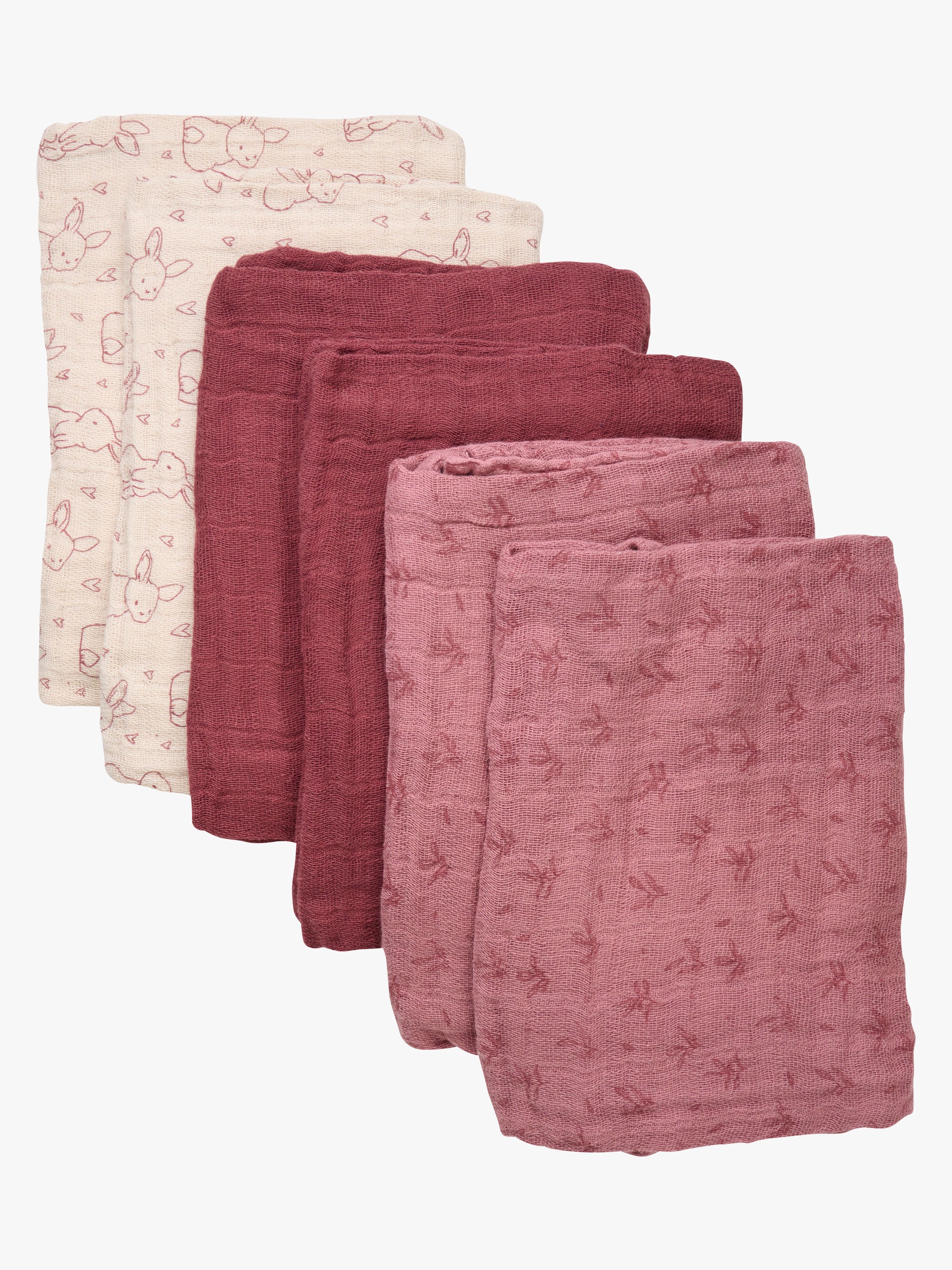 Pippi Muslinfiltar 6-Pack, Old Rose