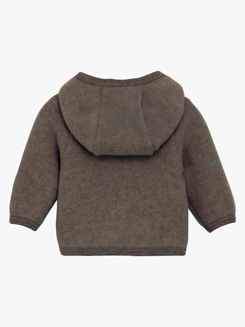 Huttelihut Ullfleecejacka Merinoull, Brown Melange