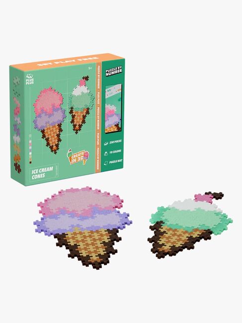 Plus-Plus Puzzle By Number Byggset Glasstrutar 250 Delar