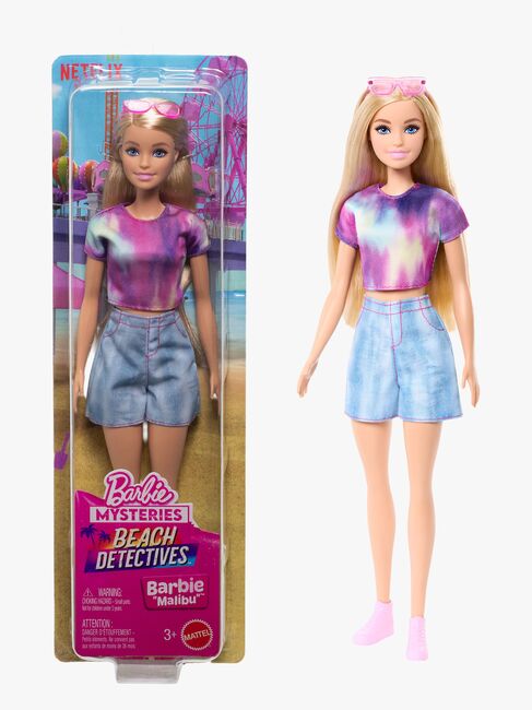 Barbie Beach Detective Docka Malibu