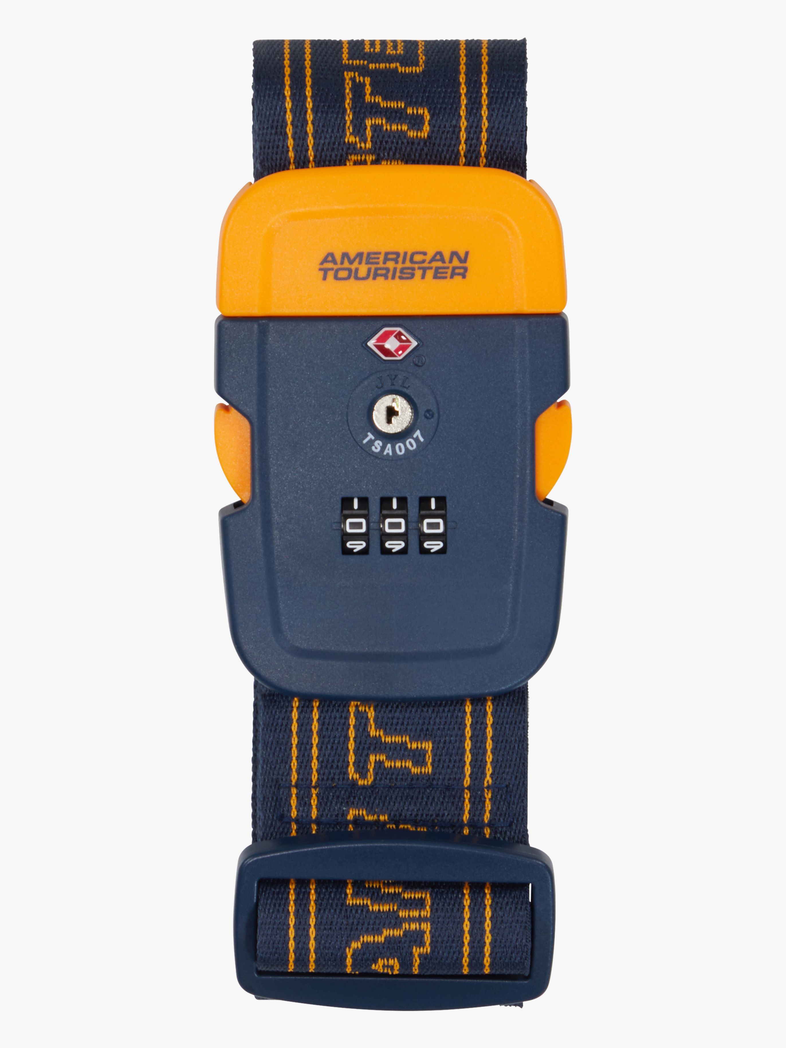 American Tourister TSA Bagagerem, Navy/Orange
