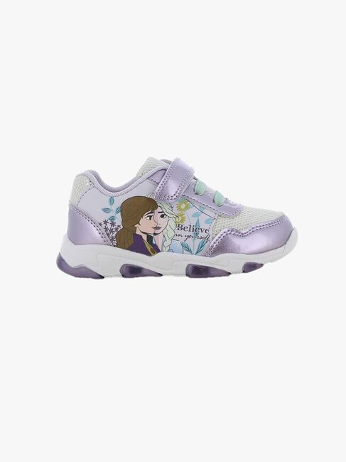 Disney Frozen Classic Blinkande Sneakers, Lilac/White