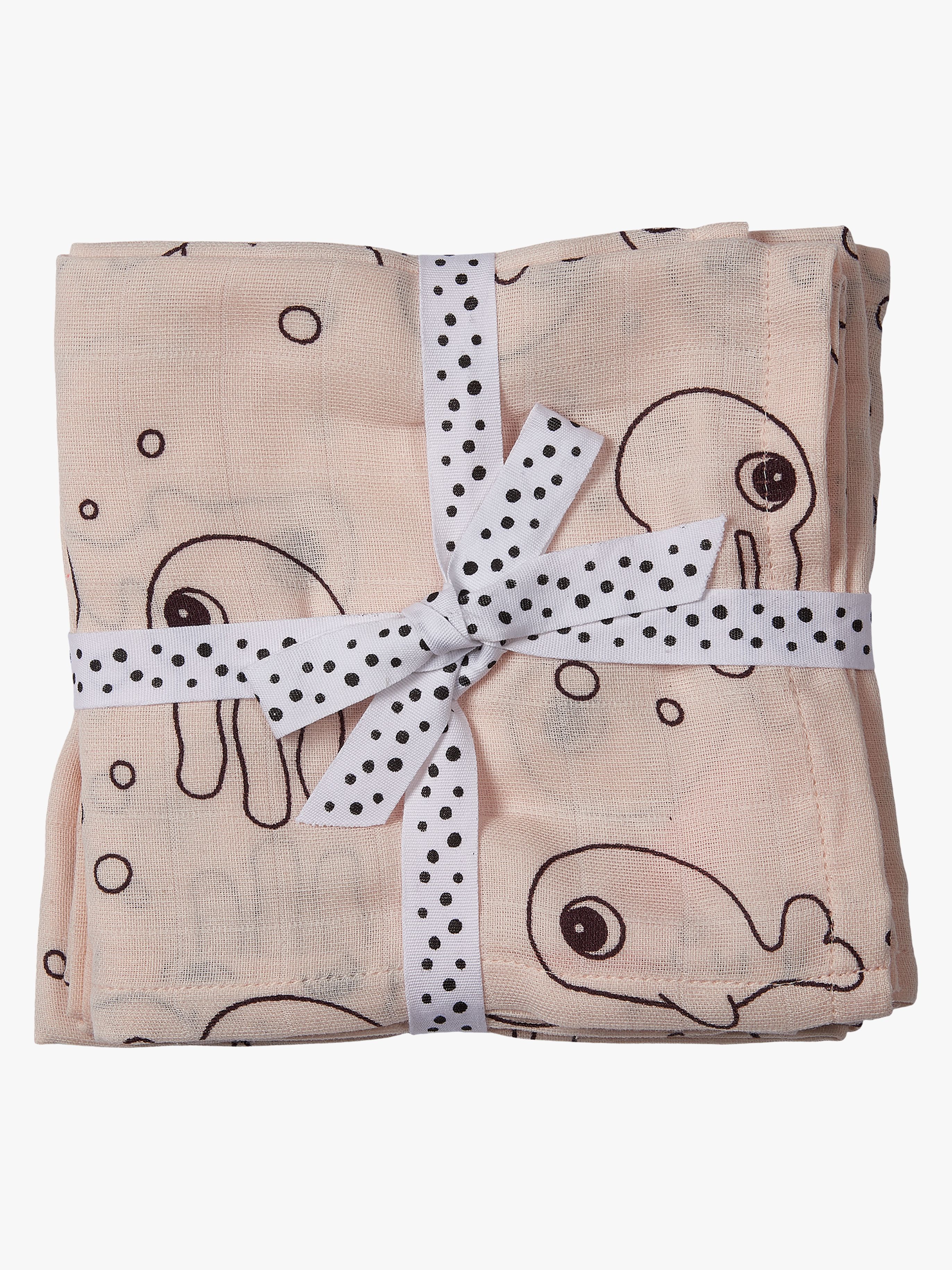 Done By Deer Swaddler Sea Friends 120x120 2-pack, Powder