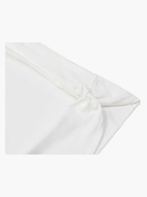 Hyperfied Jersey Knot Tank Top, Snow White