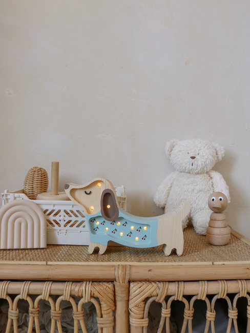 Little Lights Lampa Hundvalp, Blå