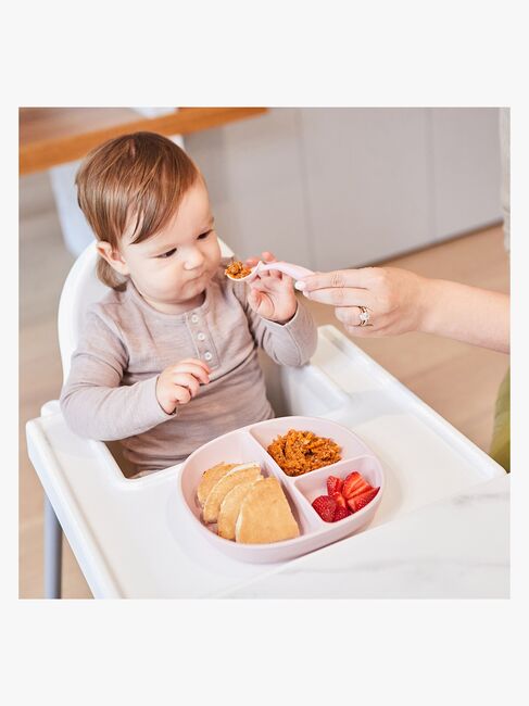 b.box Tallrik med Lock Silikon, Blush