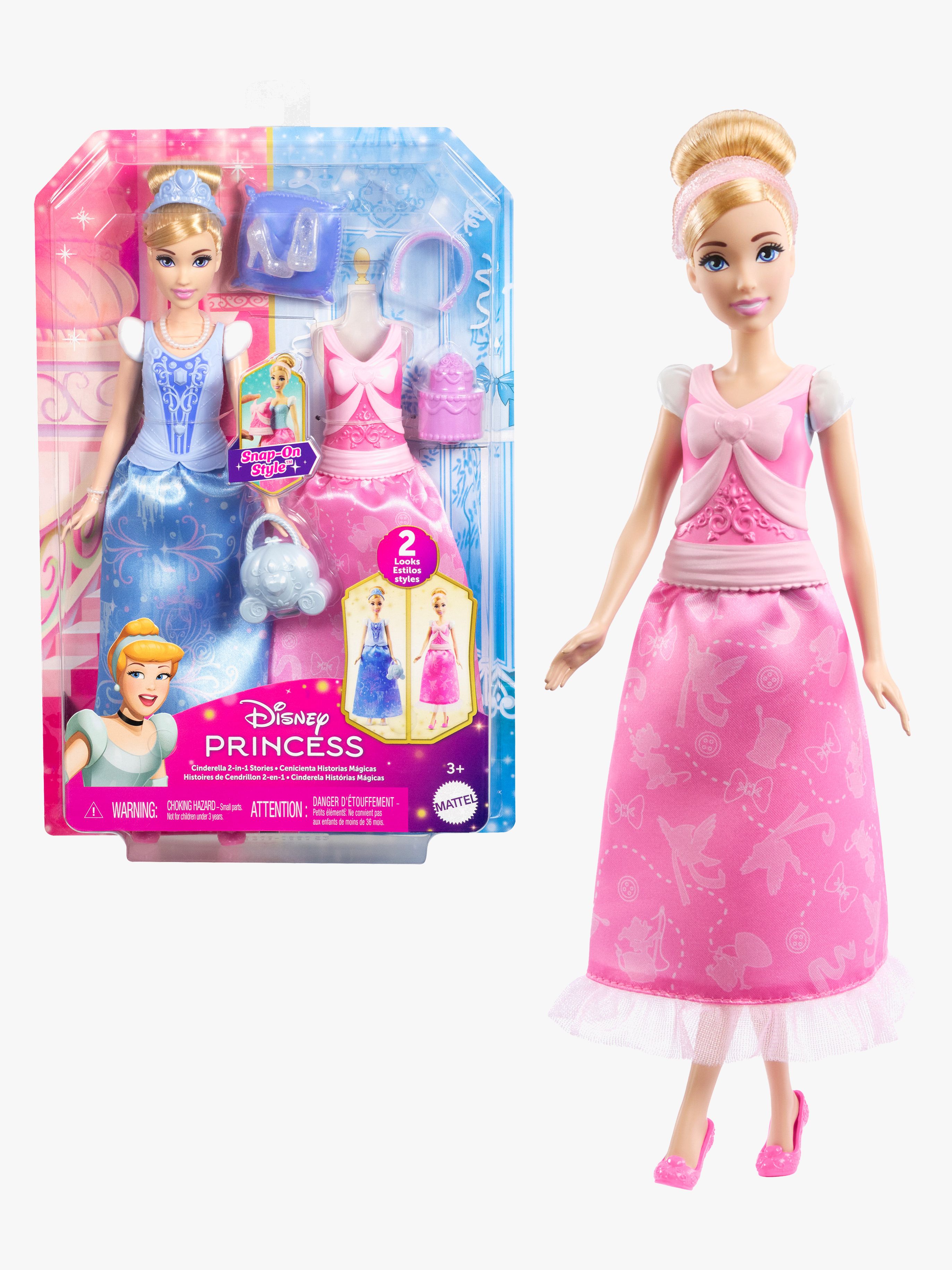 Disney Princess 2-i-1 Docka Askungen