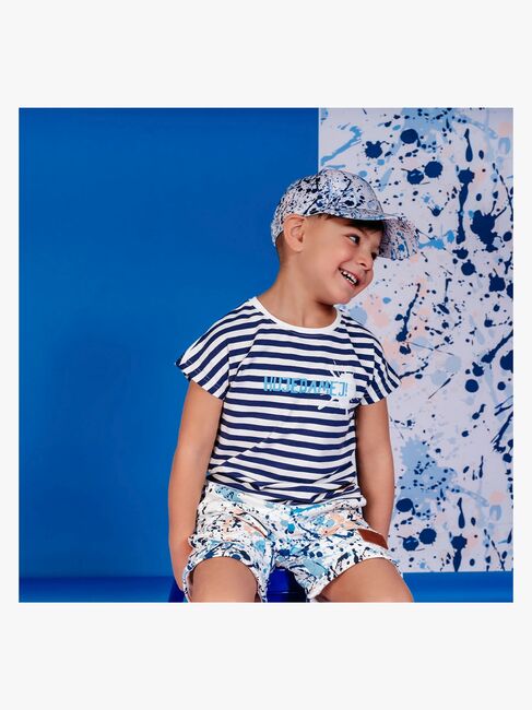 Emil i Lönneberga Hujedamej T-shirt, Blue/White