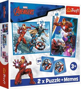 Trefl Marvel Avengers Pussel 2-i-1 + Memo