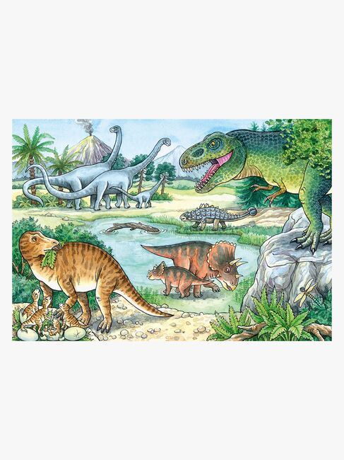 Ravensburger Pussel Dinosaurier på Land och i Vatten 2x24 Bitar
